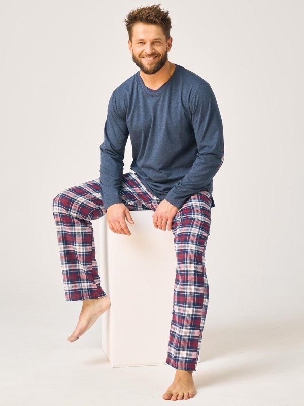 Pyžamo Key MNS 410 B26 dlouhé rukávy, velikost M–2XL