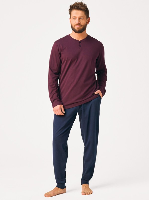 Pyžamo Key MNS 275 dlouhé rukávy M–2XL