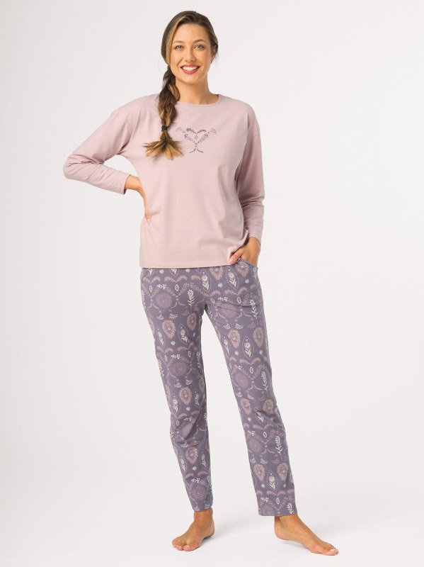 Pyžamo Key LNS 925, dlouhé rukávy, velikosti S–XL