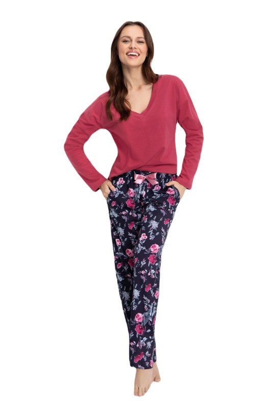 Pyžamo Luna 614 dlouhé/r M-2XL Z24 dámské Pyžamo Luna 614 dlouhé/r M-2XL Z24 dámské - Dámské oblečení pyžama
