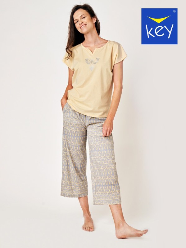 Dámské pyžamo Key LNS 794 A24 kr/r S-XL - Dámské oblečení pyžama