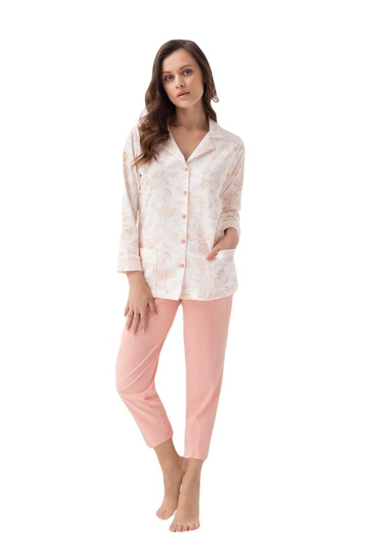 Pyžamo Luna 332 dlouhé/r 3XL Z24/25 dámské rozepínací Pyžamo Luna 332 dlouhé/r 3XL Z24/25 dámské rozepínací - Dámské oblečení pyžama