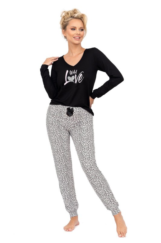 Pyžamo Donna Pantera Dlouhá délka/r S-2XL Pyžamo Donna Pantera Dlouhá délka/r S-2XL - Dámské oblečení pyžama