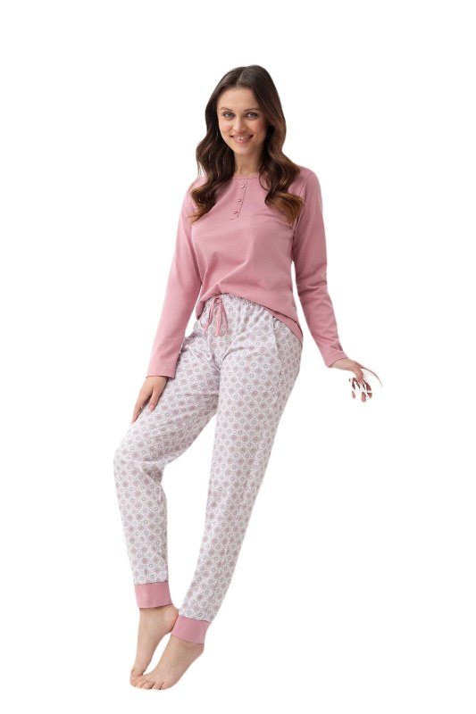 Pyžamo Luna 334 dlouhé/r S-2XL dámské Pyžamo Luna 334 dlouhé/r S-2XL dámské - Dámské oblečení pyžama