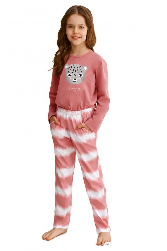 Dívčí pyžamo 2587 Carla pink - TARO - Dámské oblečení pyžama