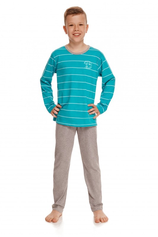 Chlapecké pyžamo 2621 Harry turquoise - TARO - Dámské oblečení pyžama