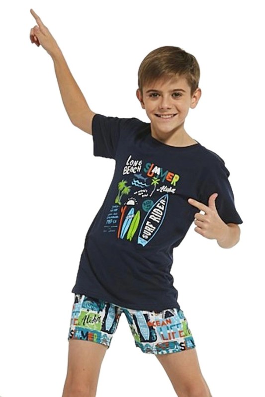 Chlapecké pyžamo 789/85 Surfer - CORNETTE - Dámské oblečení pyžama
