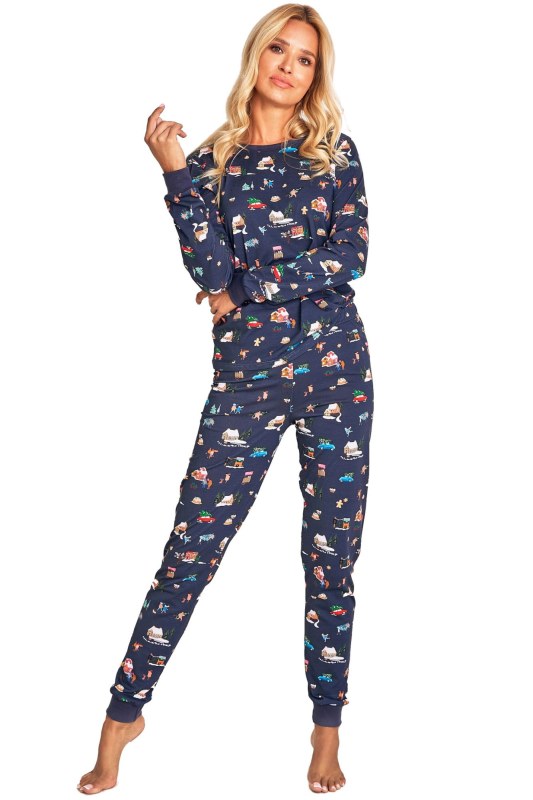 Dámské pyžamo 2836 Laura blue - TARO - Dámské oblečení pyžama