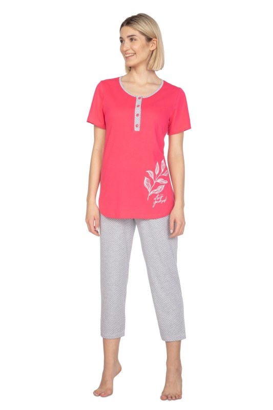 Dámské pyžamo 665 red plus - REGINA - Dámské oblečení pyžama