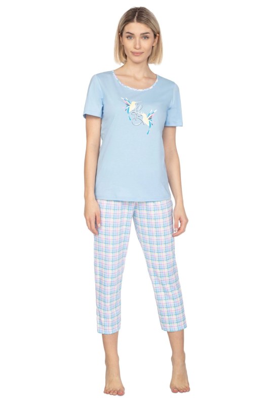 Dámské pyžamo 659 blue - REGINA - Dámské oblečení pyžama