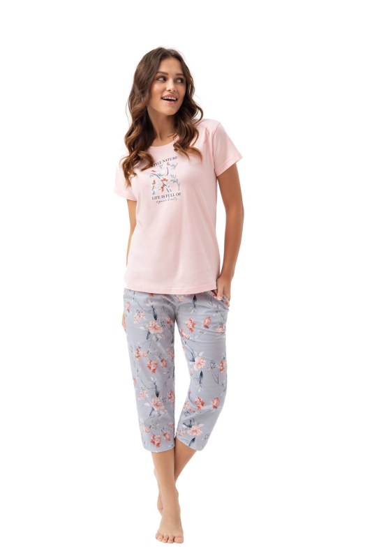 Dámské pyžamo 641 pink - Luna - Dámské oblečení pyžama