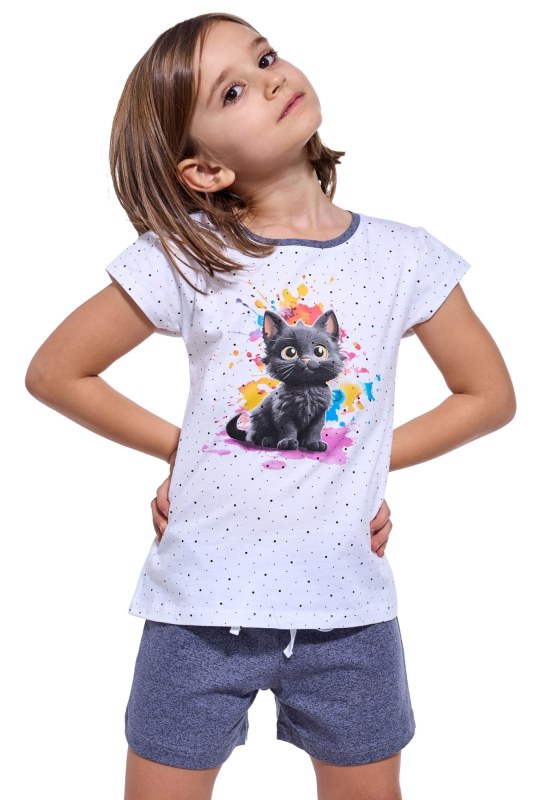 Dívčí pyžamo 245/109 Black cat - CORNETTE