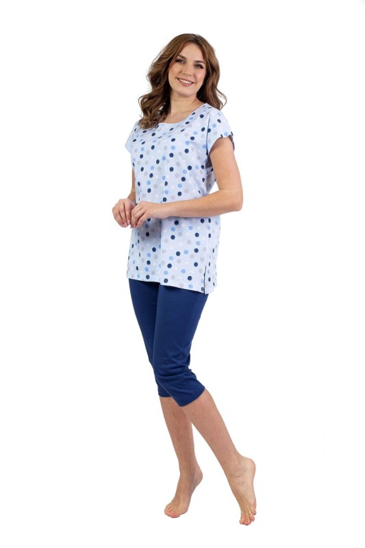 Dámské pyžamo 690 blue - REGINA - Dámské oblečení pyžama