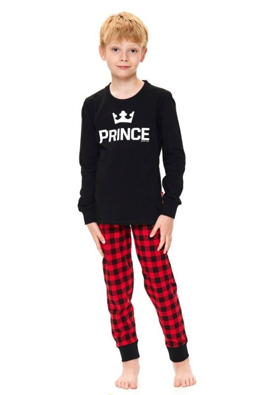 Chlapecké pyžamo Prince černé - Dámské oblečení pyžama