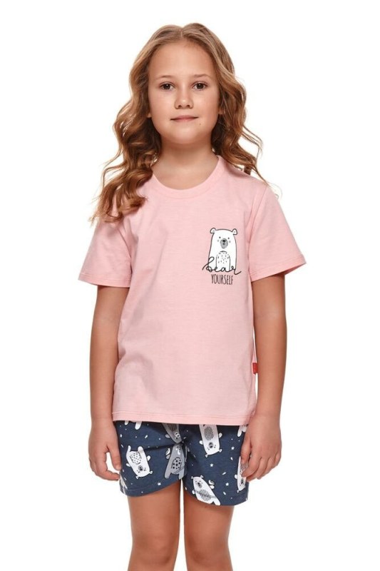 Dívčí pyžamo Bear růžové - Dámské oblečení pyžama