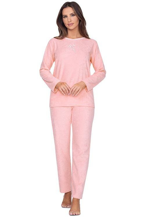 Dámské froté pyžamo Emily růžové - Dámské oblečení pyžama