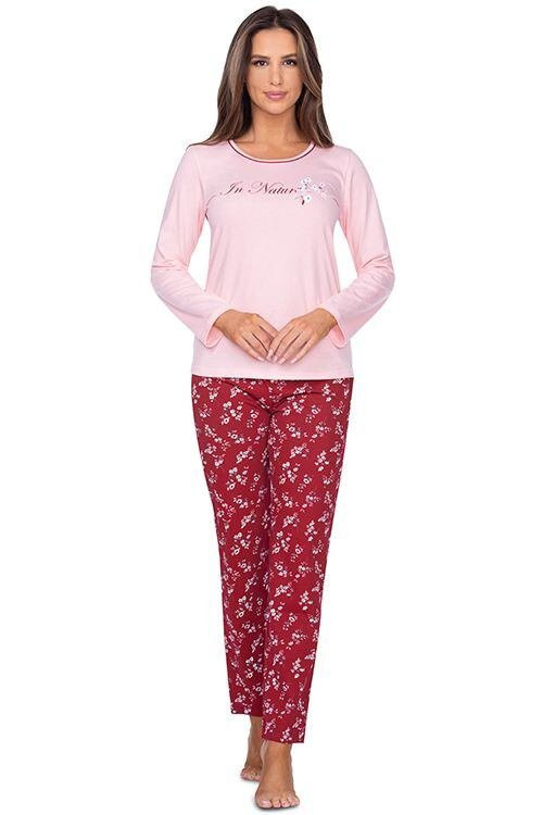 Dámské pyžamo Grace růžové s potiskem - Dámské oblečení pyžama