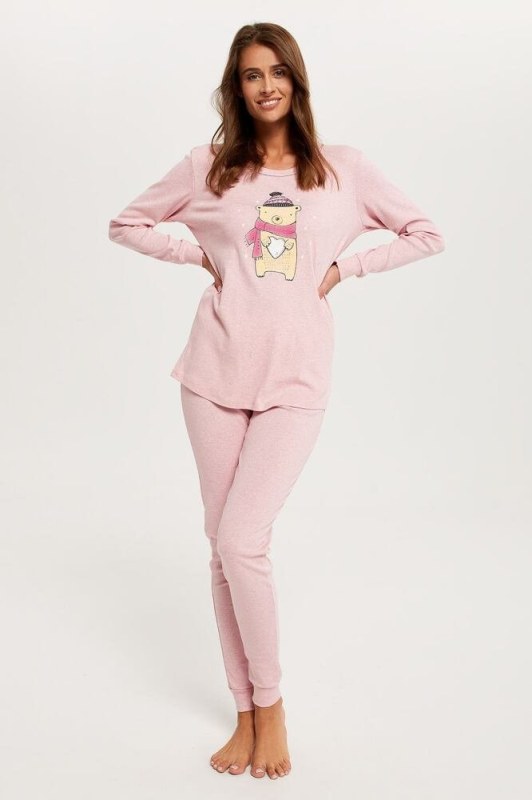 Dámské pyžamo Baula růžové s medvědem - Dámské oblečení pyžama