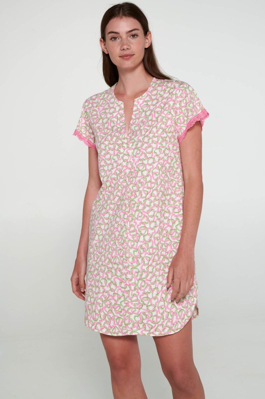 Vamp - Noční košile s krátkými rukávy 20252 - Vamp - Dámské oblečení pyžama