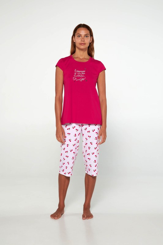Vamp - Pyžamo s krátkými rukávy 20313 - Vamp - Dámské oblečení pyžama