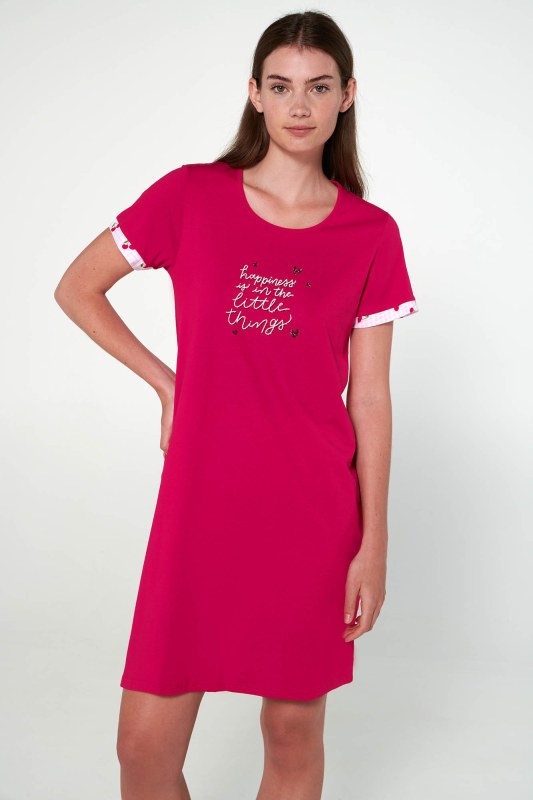 Vamp - Noční košile s krátkými rukávy 20314 - Vamp - Dámské oblečení pyžama