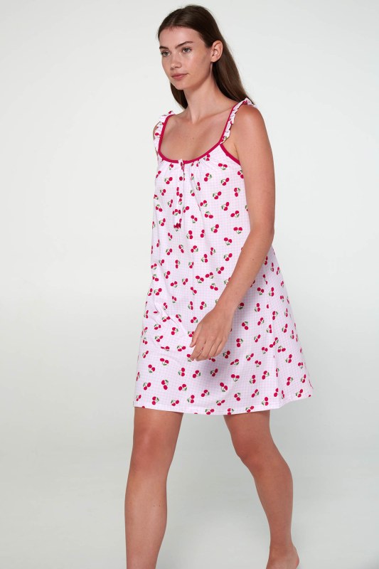 Vamp - Noční košile s knoflíkovou légou 20316 - Vamp - Dámské oblečení pyžama