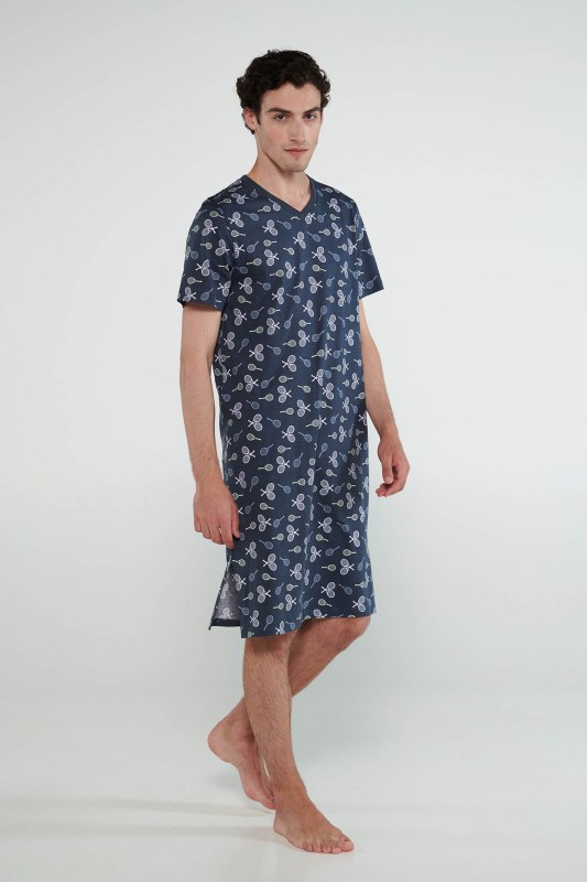 Vamp - Noční košile s krátkými rukávy 20643 - Vamp - pyžama