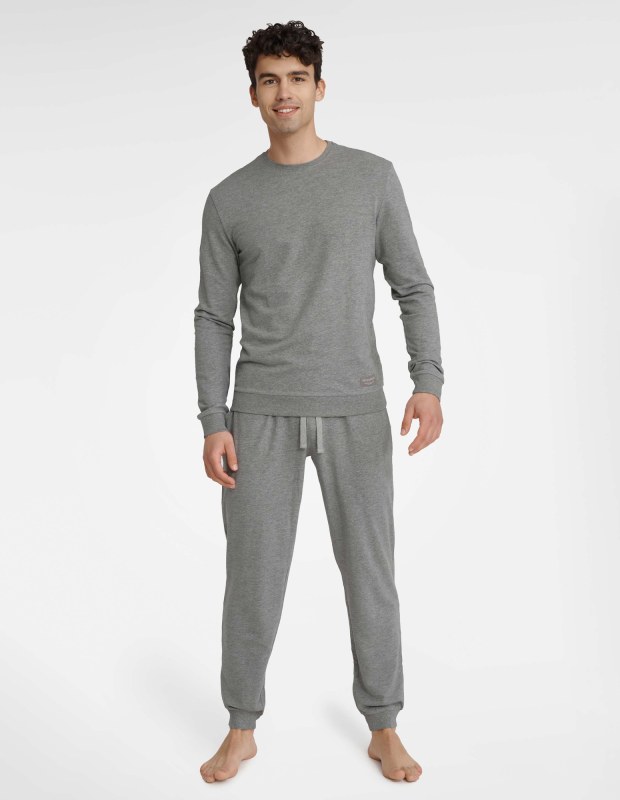 Pyžamo Universal 40951-90X Grey Melange - Henderson - Dámské oblečení pyžama