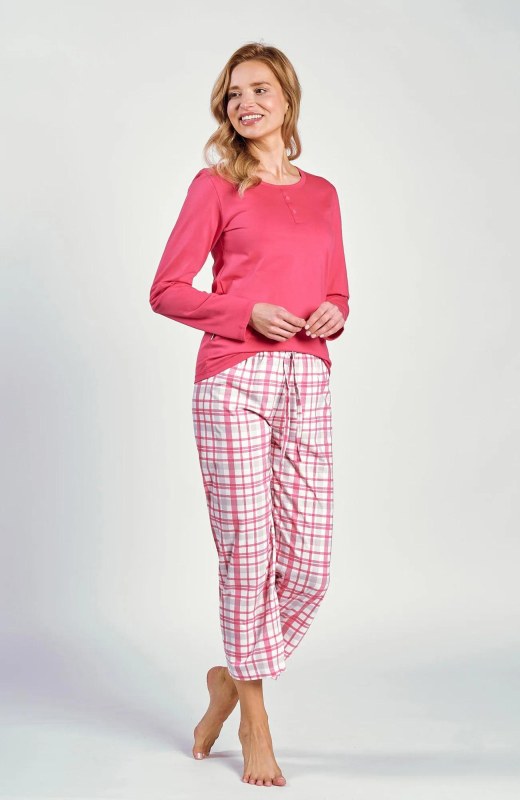 Pyžamo Daphne 3222 Fuchsiová - Taro - Dámské oblečení pyžama