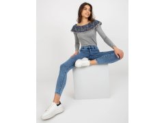 Dámské džínové kalhoty NM SP L12.14X Světle jeans modrá - FPrice