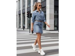 Dámské mini šaty JINELLA EY2569 Jeans modrá - Fashion Street