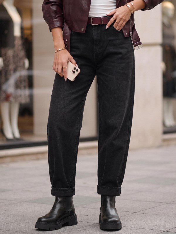 Dámské džíny UY3130 černé - FashionStreet - Dámské oblečení rifle