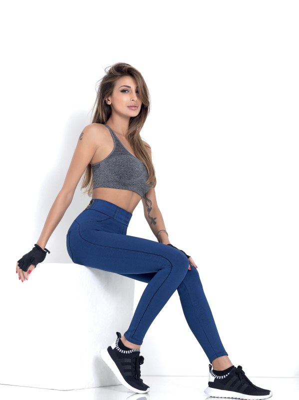 Dámské sportovní Jeans Push-Up D4S.lab Intimidea Barva: night blue J, Velikost: - Dámské oblečení rifle