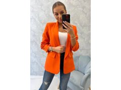 Sako s klopami elegantní oranžové