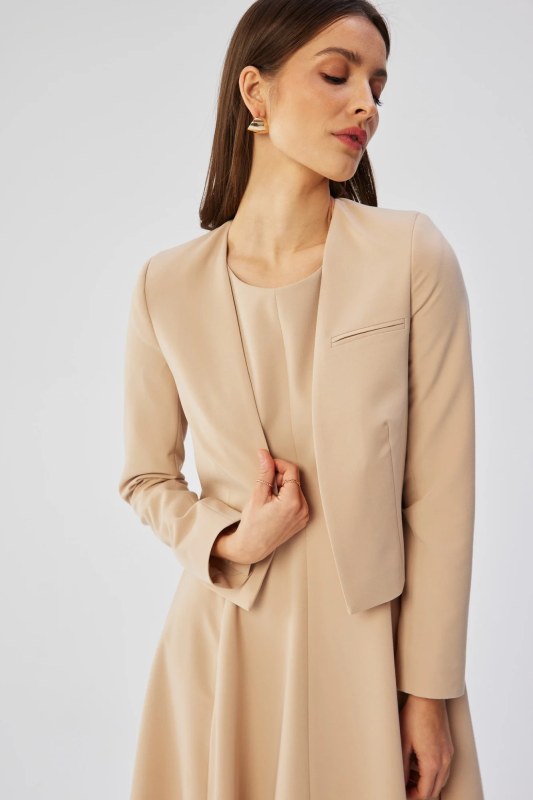 Dámské sako S368 béžové - Stylove