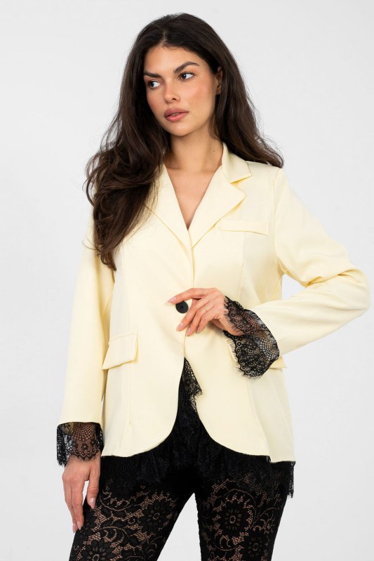 Sako s krajkou model 224061 Italy Moda