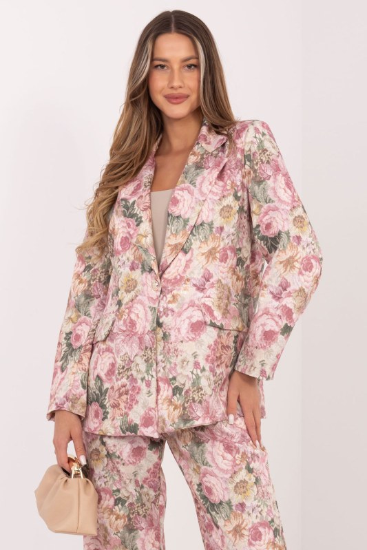 Sako s květinovým vzorem model 231258 Rue Paris