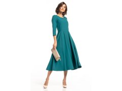 Denní šaty T327/6 smaragdové - Tessita