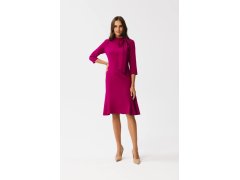 Dámské šaty S346 bordó - Stylove