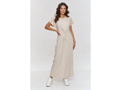 Denní šaty M878 béžové - Makadamia