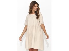 Denní šaty NU470 béžové - Numinou