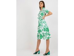 Dámské šaty LK SK 508944.45P bílo-zelené - Fprice