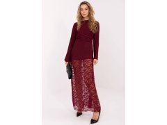 Dlouhé šaty s krajkou model 221058 Italy Moda