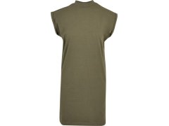 Build your Brand BY 101 Tričkové šaty se stojáčkem 56.0101 olive