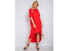RUE PARIS Červené volné šaty