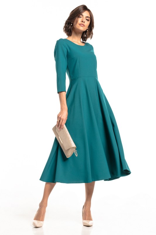Denní šaty T327/6 smaragdové - Tessita - Dámské oblečení šaty