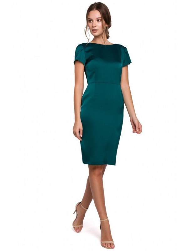 Dámské šaty K041 tmavě zelené - Makover - Dámské oblečení šaty