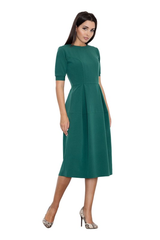 Dámské šaty M553 zelený/green - Figl - Dámské oblečení šaty