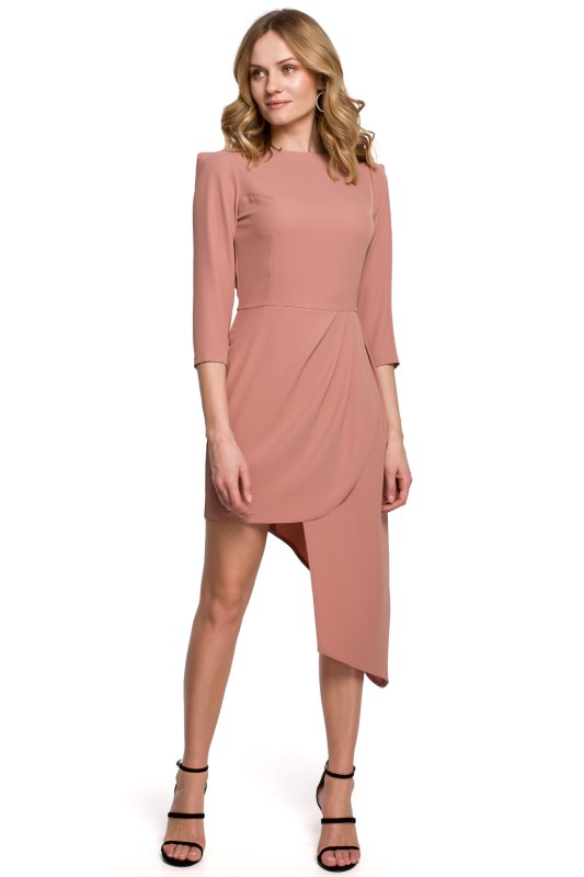 Dámské šaty K047 růžová - Makover - šaty