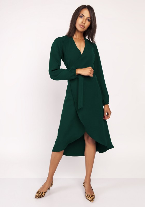 Dámské šaty Suk160 tmavě zelené - Lanti - Dámské oblečení šaty